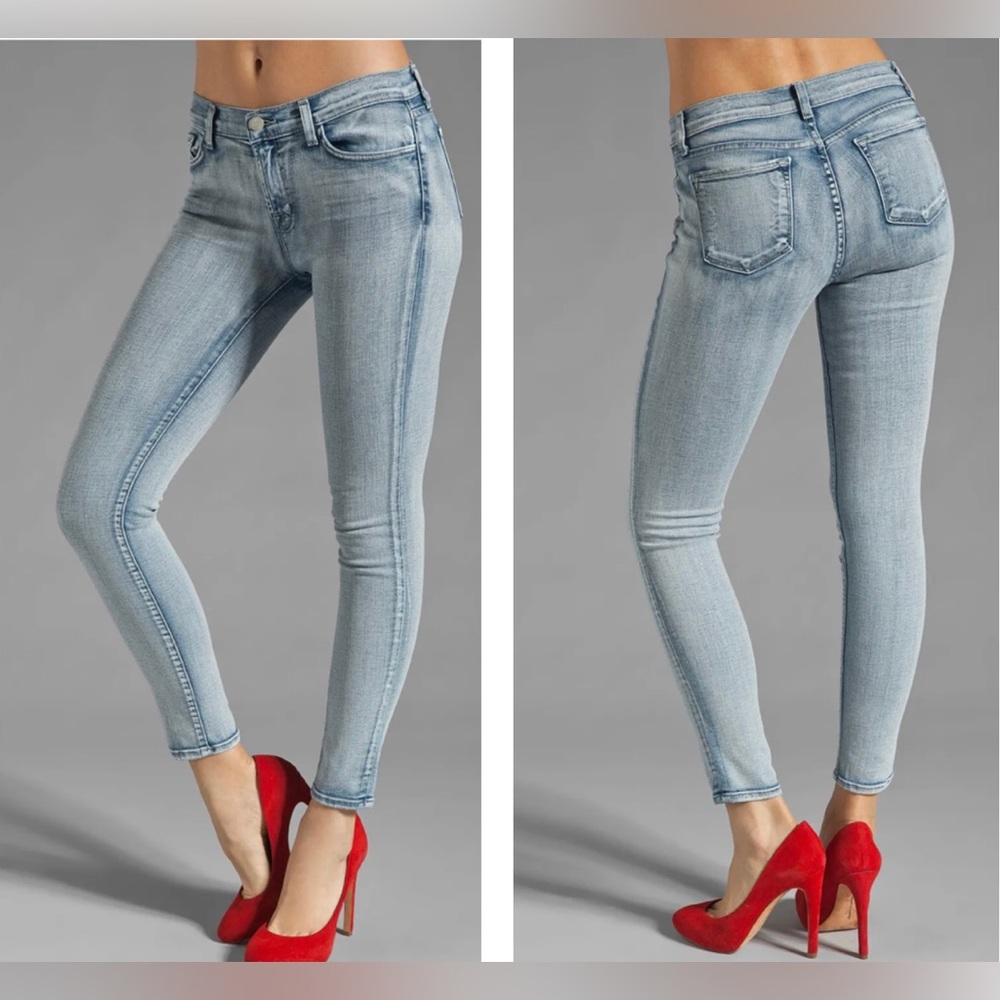 New J Brand Jeans 910 Skinny Leg Low Rise Afterlife Size 30
